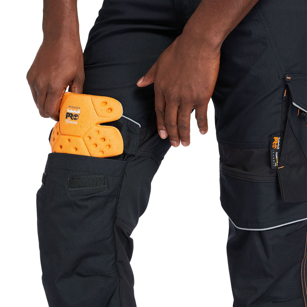 Pantaloni Timberland Barbati Negrii - Pro® Interax Work - Romania - EZNMFV248